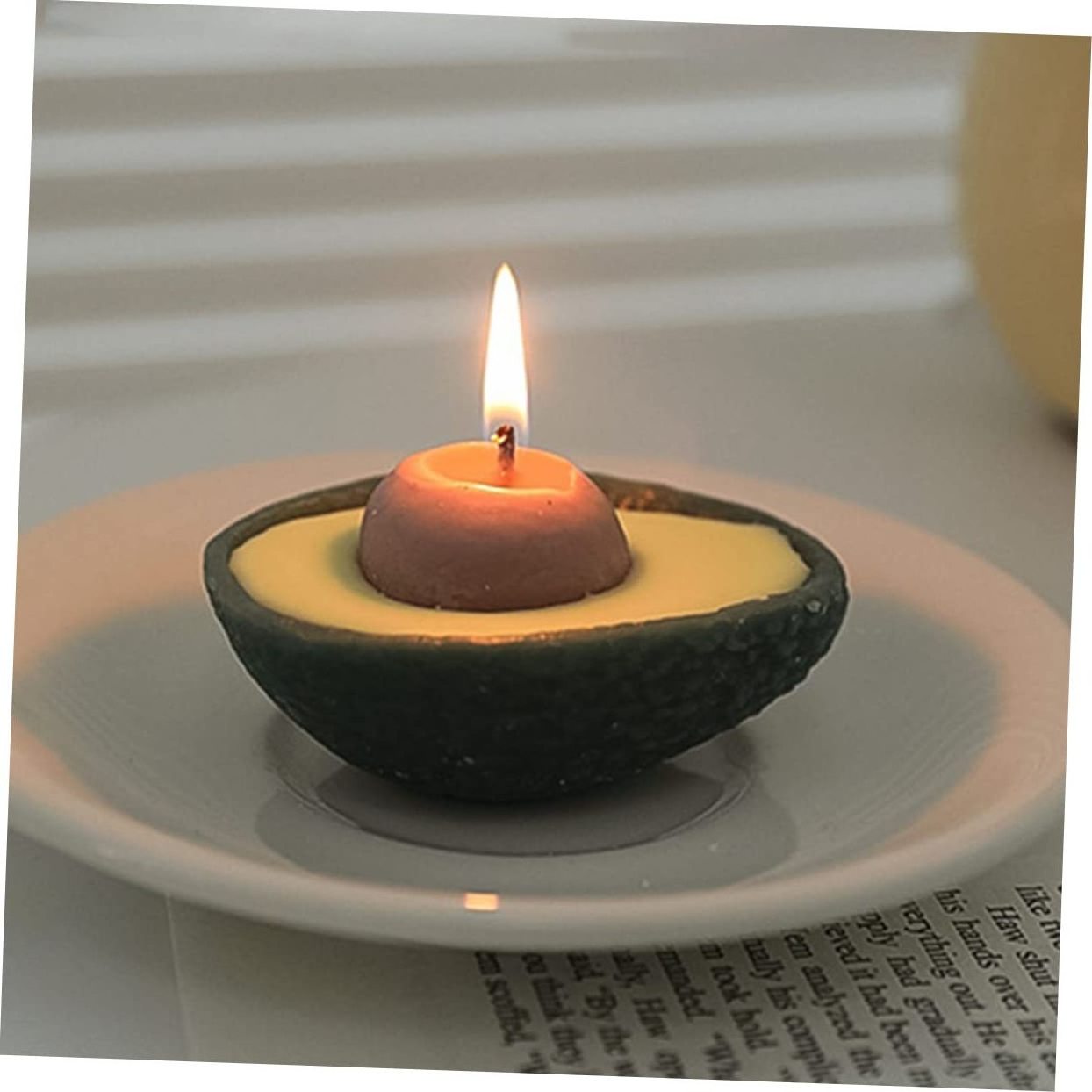 Avocados Model Scented Candles Lovely Smokeless Aroma for Home Decoration for Christmas and Easter Decorations