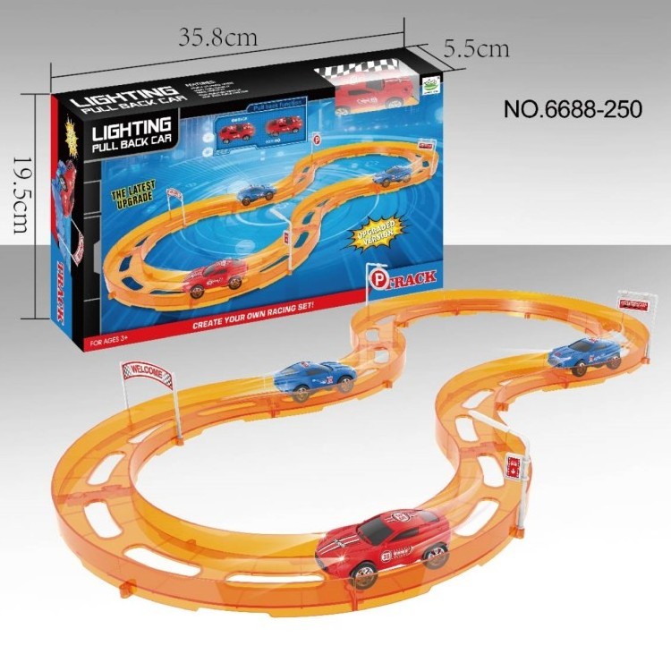 Hot Sale Children Metal Racing Shooting Wheels Car Track Toy Set For Kids