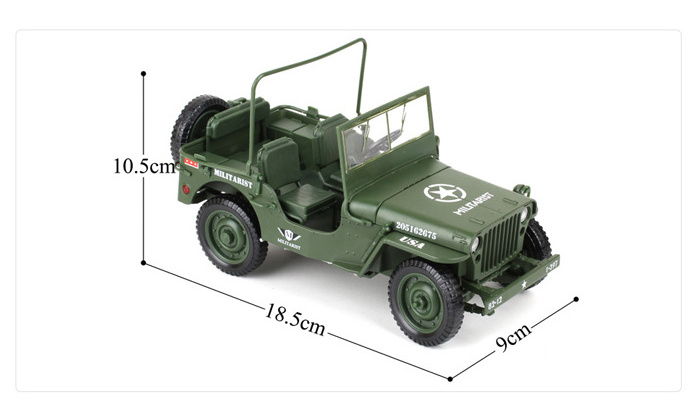 High Quality Metal Die Cast Model Truck Jeeps Toy Car For Collection