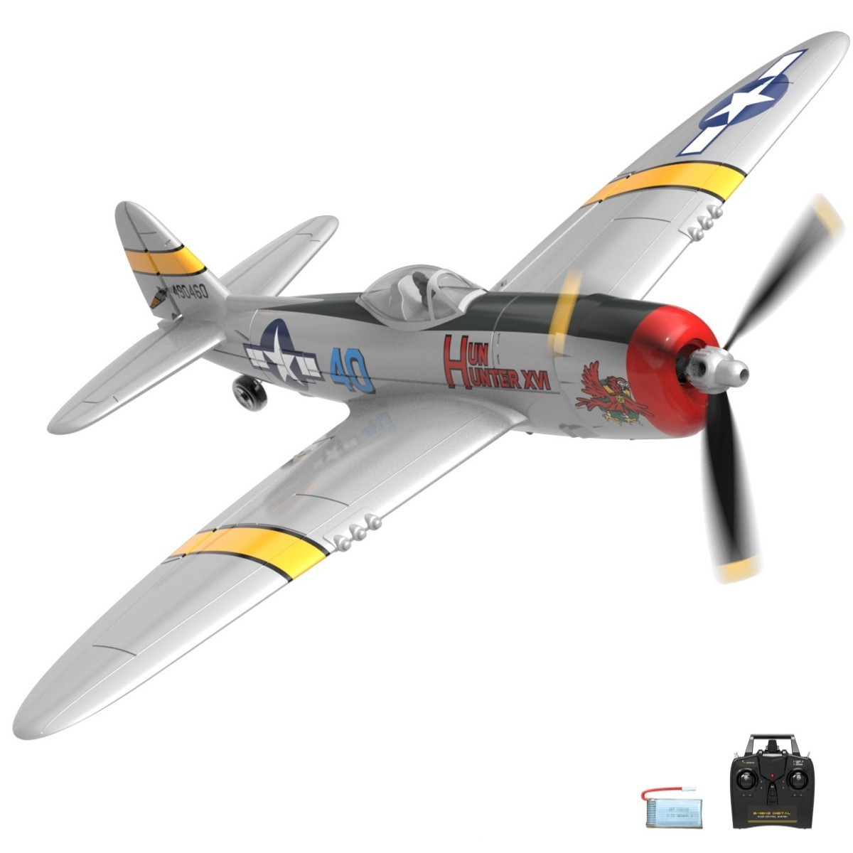 Volantex P47 400mm  RC Model Airplane 4CH 2.4G Outdoor plane For Kid Birthday Gift