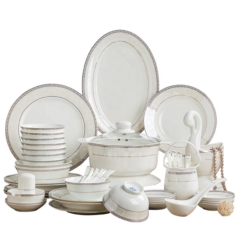 Luxury Ceramic bone China Set Dinner Set Gift Tableware Dinnerware Sets