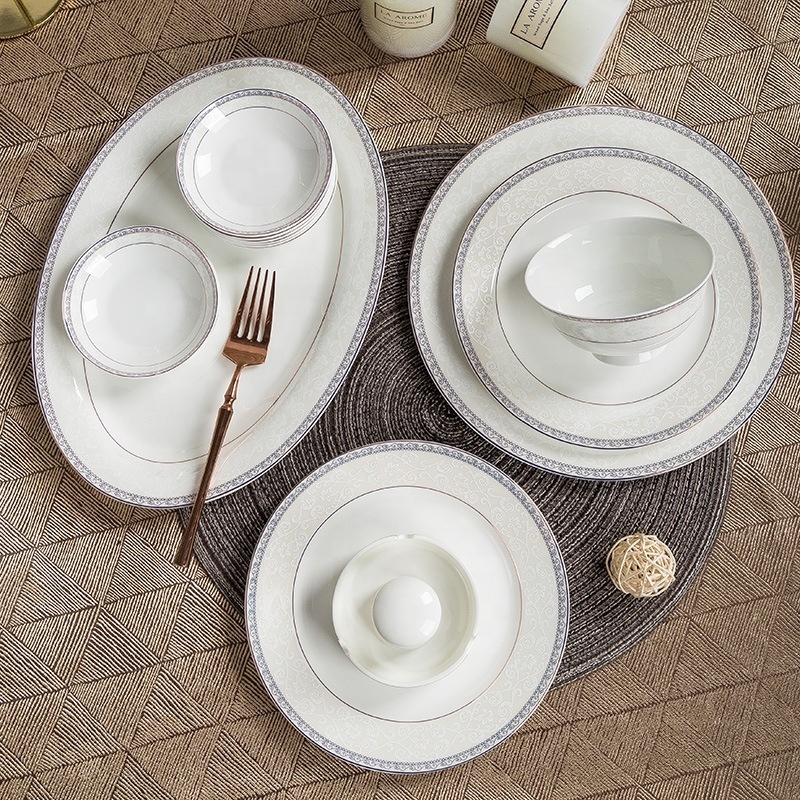 Luxury Ceramic bone China Set Dinner Set Gift Tableware Dinnerware Sets