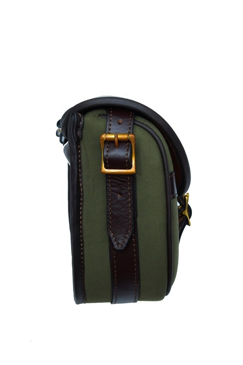 Wholesale Direct Supply Classic Canvas And Leather 100 Cartridge Bag Hunting Shooting Leather Bags LS-0004