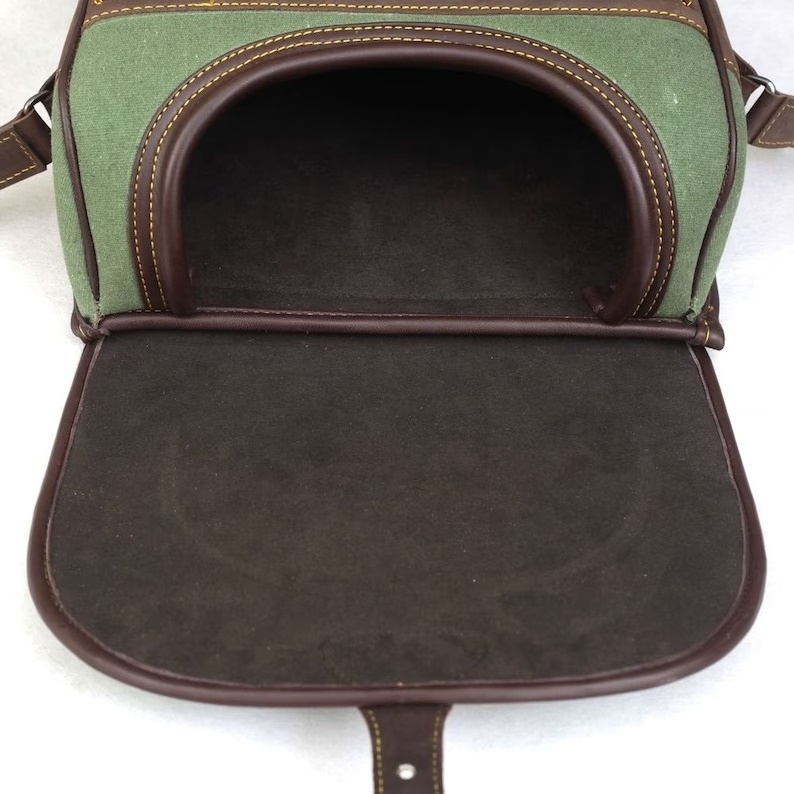 Cartridge Bag For Hunting And Shooting - Buy Leather Hunting & Shooting Bags Made In Pakistan LB-0002