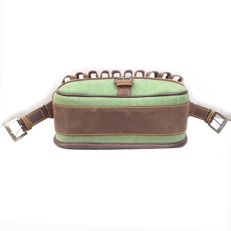 Cartridge Bag For Hunting And Shooting - Buy Leather Hunting & Shooting Bags Made In Pakistan LB-0002