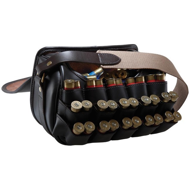 Top Trending Outdoor Shooting Game Quick Loader Leather Cartridge Bag New Leather Bag MKL-0020