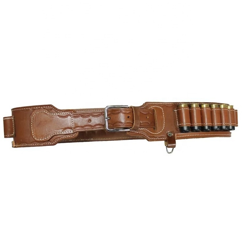 Oem Hunting Cartridge Belt, Genuine Cow Leather Ammo Cartridge Belts Genuine Leather Belt LCB-0015