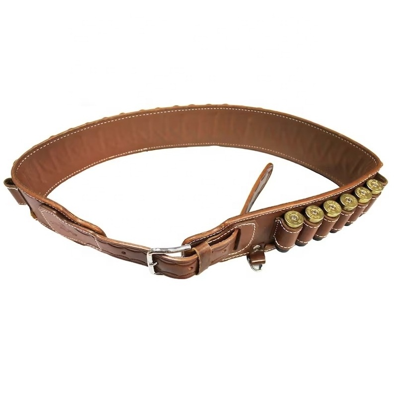 Oem Hunting Cartridge Belt, Genuine Cow Leather Ammo Cartridge Belts Genuine Leather Belt LCB-0015