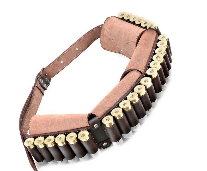 Cartridge Belt Caliber Cartos Leather Cartridge Belt Genuine Leather Double Cartos Cartridge Belt LCB-0030