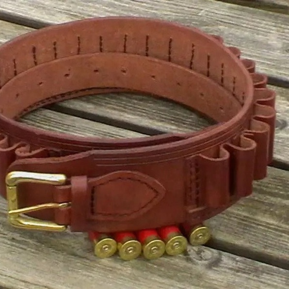 Outdoor Hunting Equipment Hunting Shooter Ammo Holder Genuine Leather Cartridge Heavy Use Cartridge Belt LCB-0005