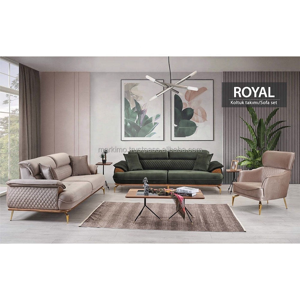 Modern Living Room Furniture Sofa Set Sofa Bed Waterproof Fabric Turkish Furniture Minimal Customize Size Cheap Velvet Seat