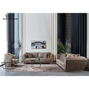 Italian Style Turkish European High End Modern Minimal Living Room Furniture Sofa Set Armchair Decorative Interior Design