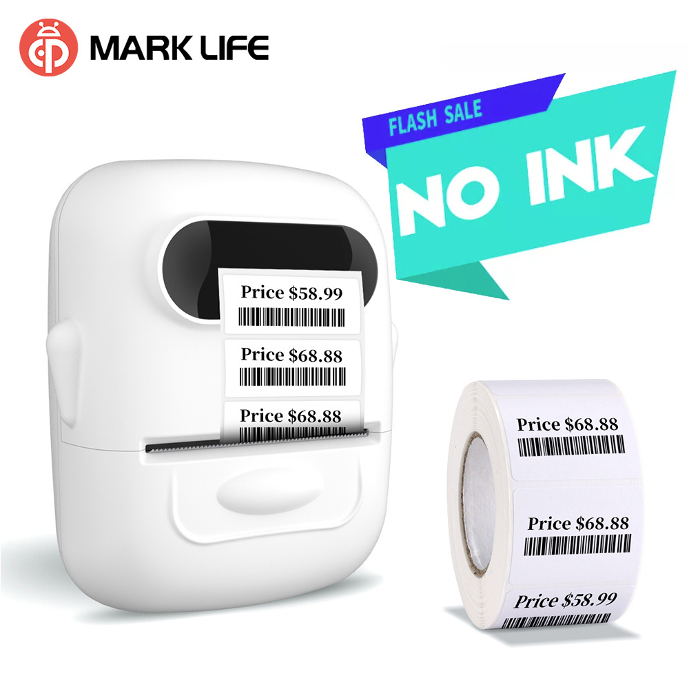 P50 barcode qr code sticker label Portable printer jewelry thermal Sticker Mini barcode portable label printer