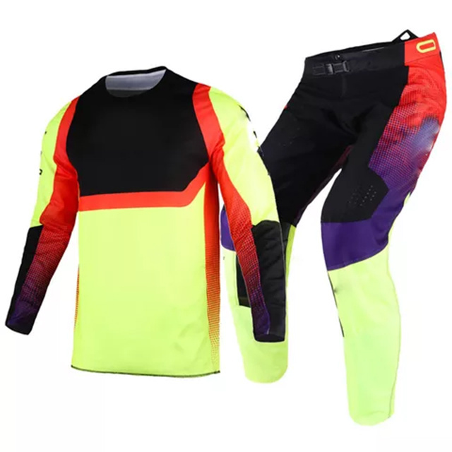 Custom Print Low Price All Season Dirt Bike Motocross Pants / High Quality Blank Motocross Jersey With Pants