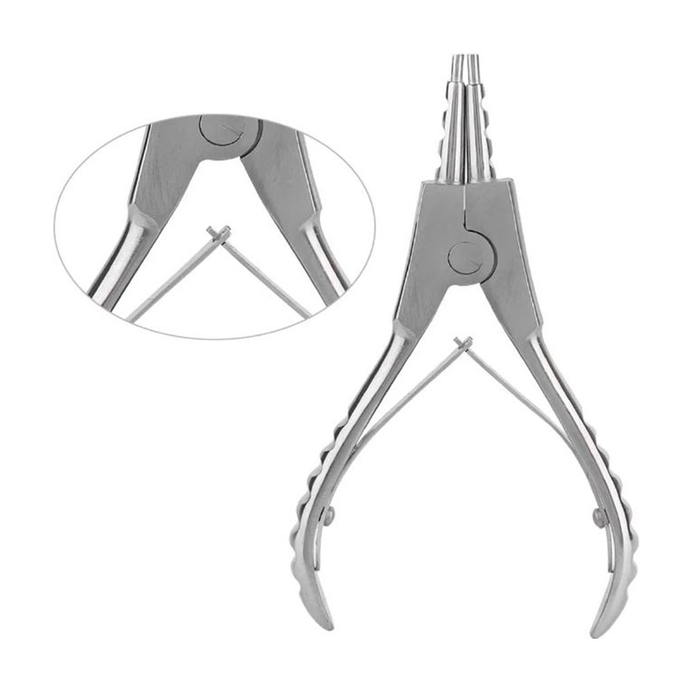 Professional Beauty & Personal Care - Body Piercing Tools Kit with Surgical Steel Opening Closing Needle Ball Clamp Plier