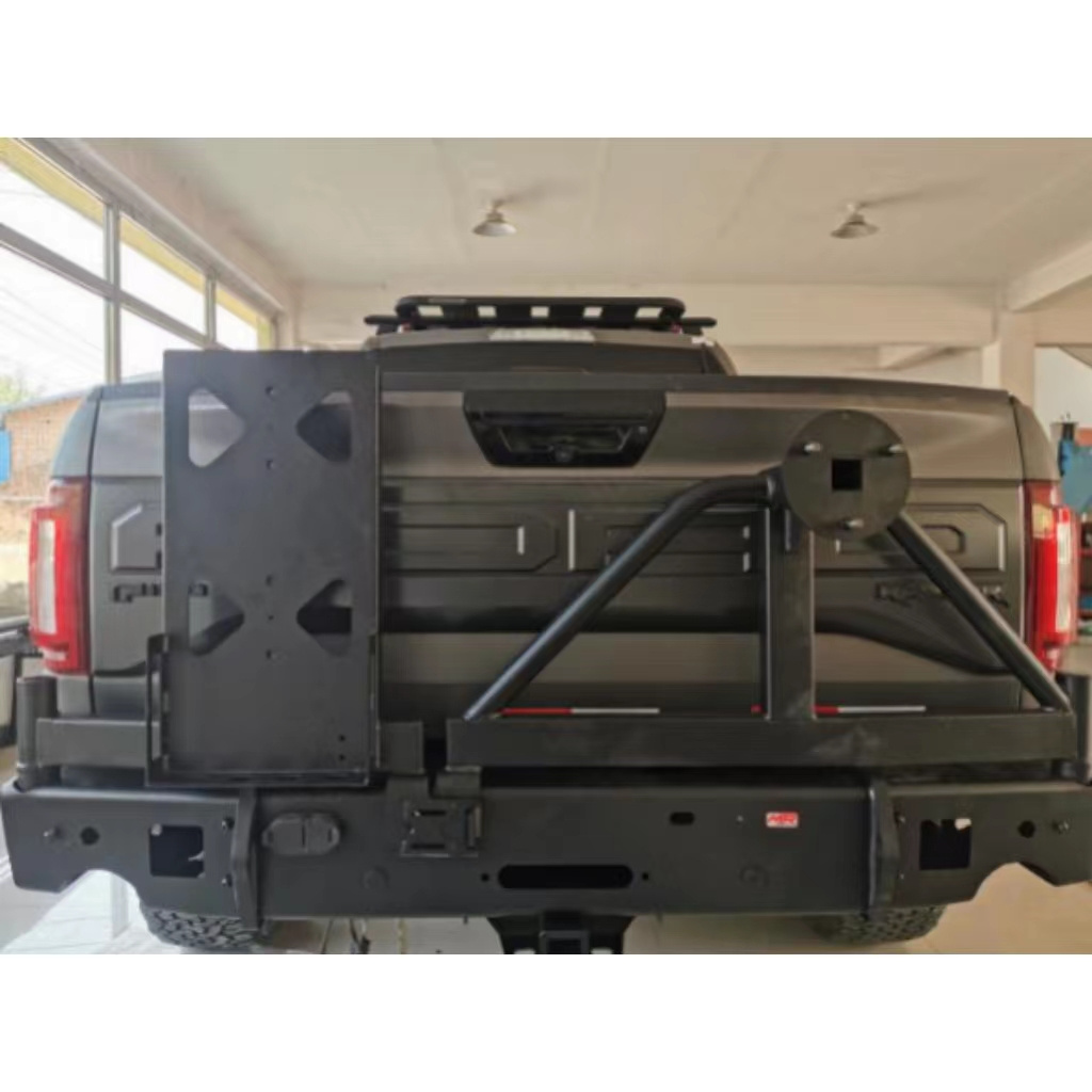 4x4 Offroad bull bar Car Bumper car accessories for Ford F150 RAPTOR Rear Bar with Spare Tire Carrier