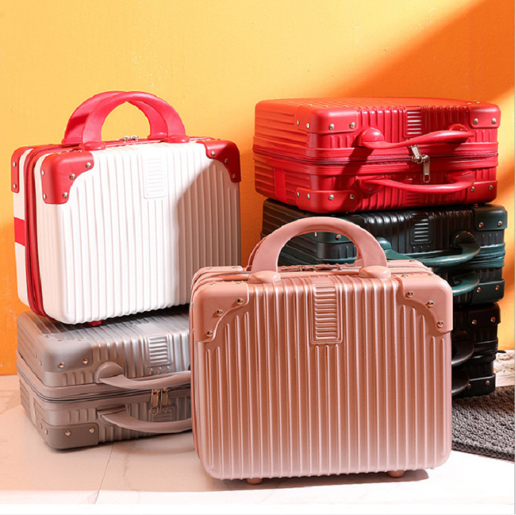 Marksman New Fashion Portable Storage Bag Mini Suitcase 14 Inch Ladies ABS cosmetic bags with Handle