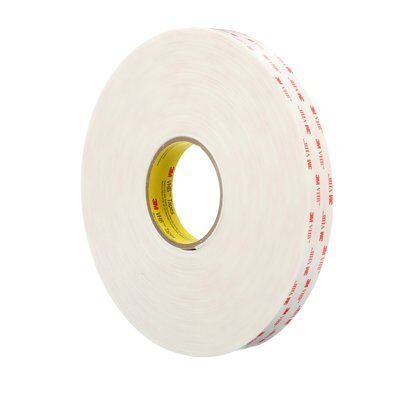 3M VHB 4945 Double Sided Tape Adhesive Tape Durable Foam Base Acrylic Permanent Seal High Strength Adhesive White Waterproof