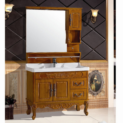 Wall Mounted Makeup Vanities Bathroom Vanity Plywood Single Sink Cabinet Waterproof Modern Hotel Home Bathroom Furniture China