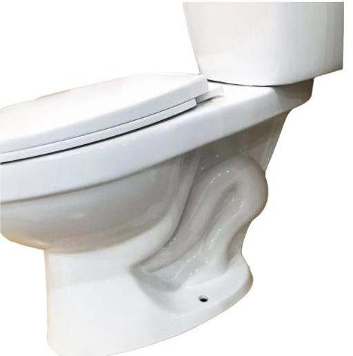 Back to Wall Rimless Two Piece Toilet Bowl Bathroom Dual Flush Straight Toilets Ceramic Modern China P-trap S-trap Wash Down