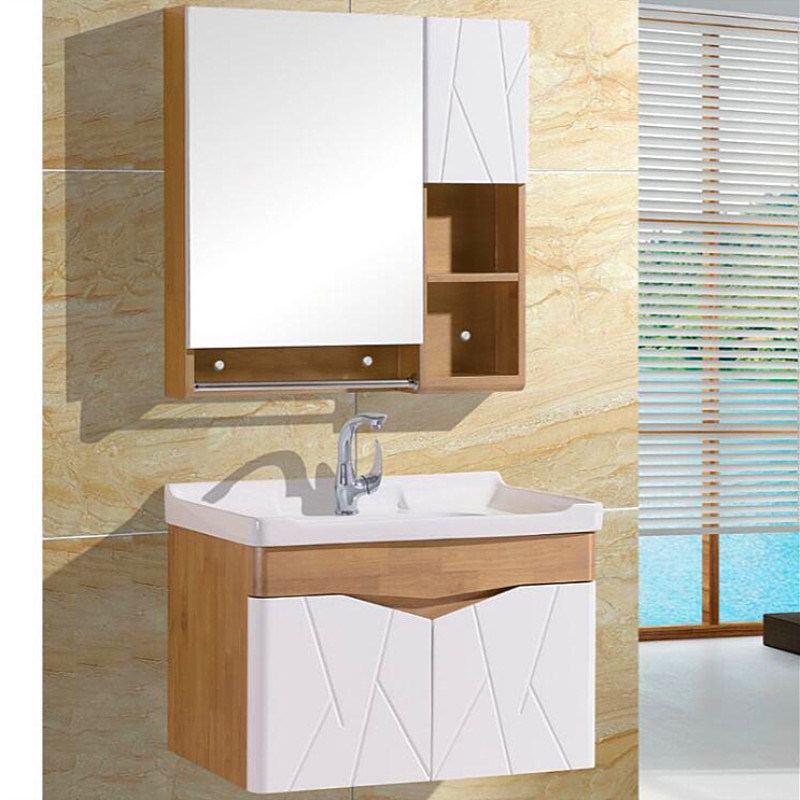 New Style Durable Wall Mounted Solid Wood Bathroom Vanity M-09