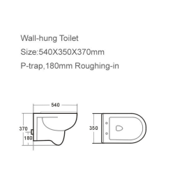 high quality bathroom washdown wall hang ceramic wc toilet