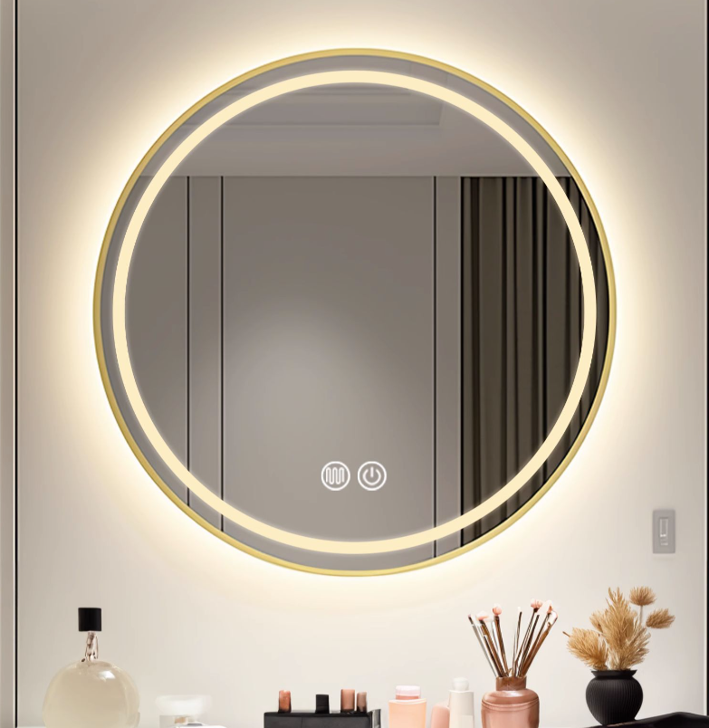 China Apartment Hotel Smart Wall Hanging Bath Vanity Led Light Shower Mirror Led Bathroom Mirror With Led Light