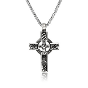 Custom Wholesale Stainless Steel Mens Vintage Cross Celtic Jewelry Manufacturer Trending Pendant