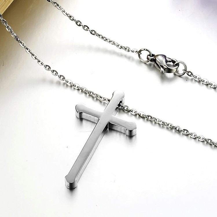 Cheap Jewelry Inspirational Necklace Stainless Steel Cross Pendant Import Jewelry From China