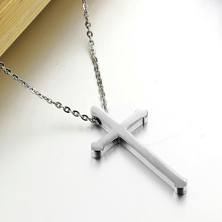 Cheap Jewelry Inspirational Necklace Stainless Steel Cross Pendant Import Jewelry From China