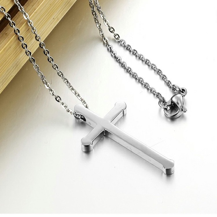 Cheap Jewelry Inspirational Necklace Stainless Steel Cross Pendant Import Jewelry From China