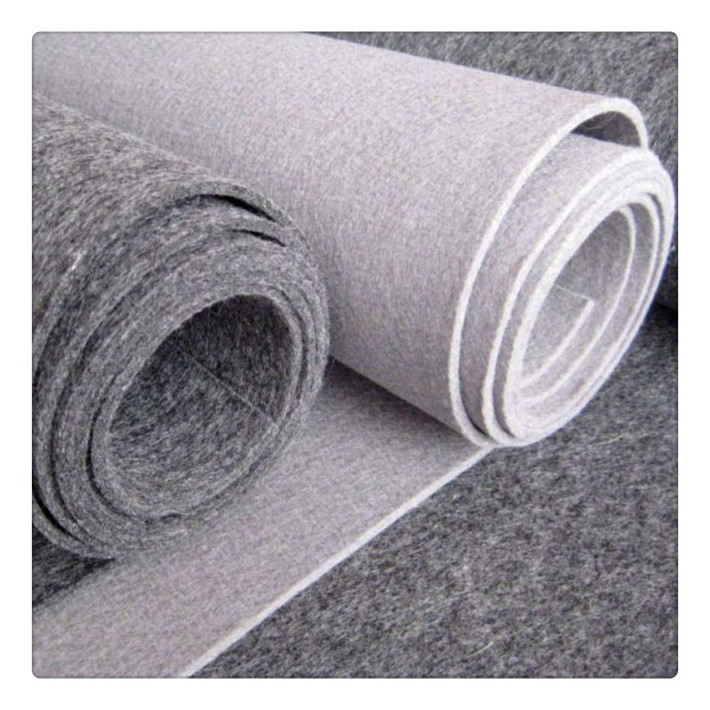 Painter Floor Protection White Sticky Felt Glue Needle Punched Non Woven Fabric Carpet Roll