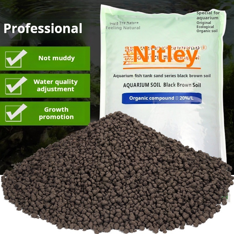 Nitley water Grass Mud Blue Water Grass mud bottom sand aquarium landscape nutrition planting black brown soil