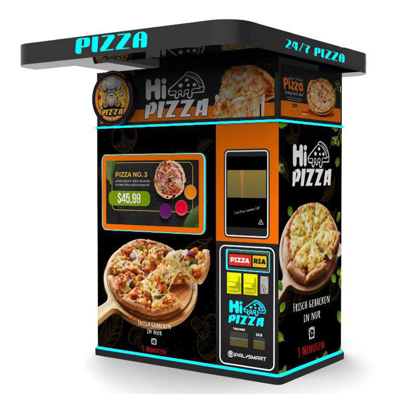 High tech pizza vending machine for 10 inch pizza vending machine for sale low price with 55 inch touch screen