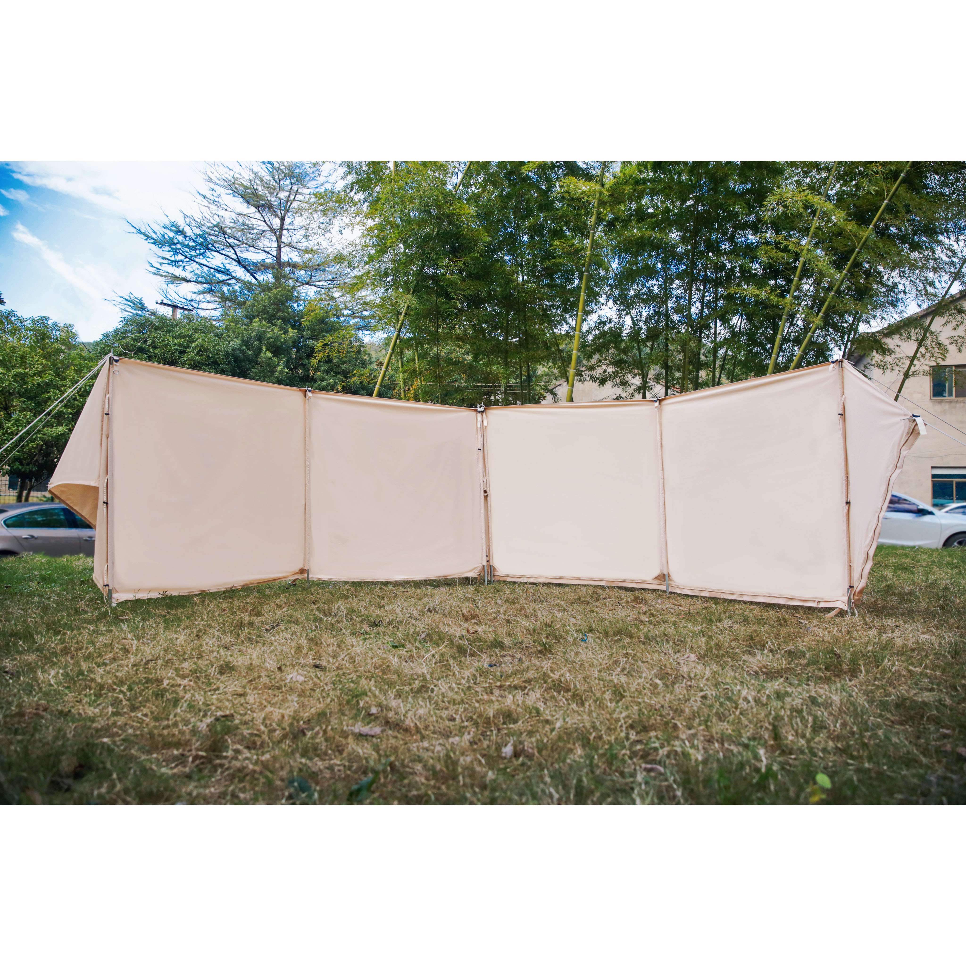 Glam tents glamping cotton canvas wind screen canopy tarp shelter outdoor camping tents