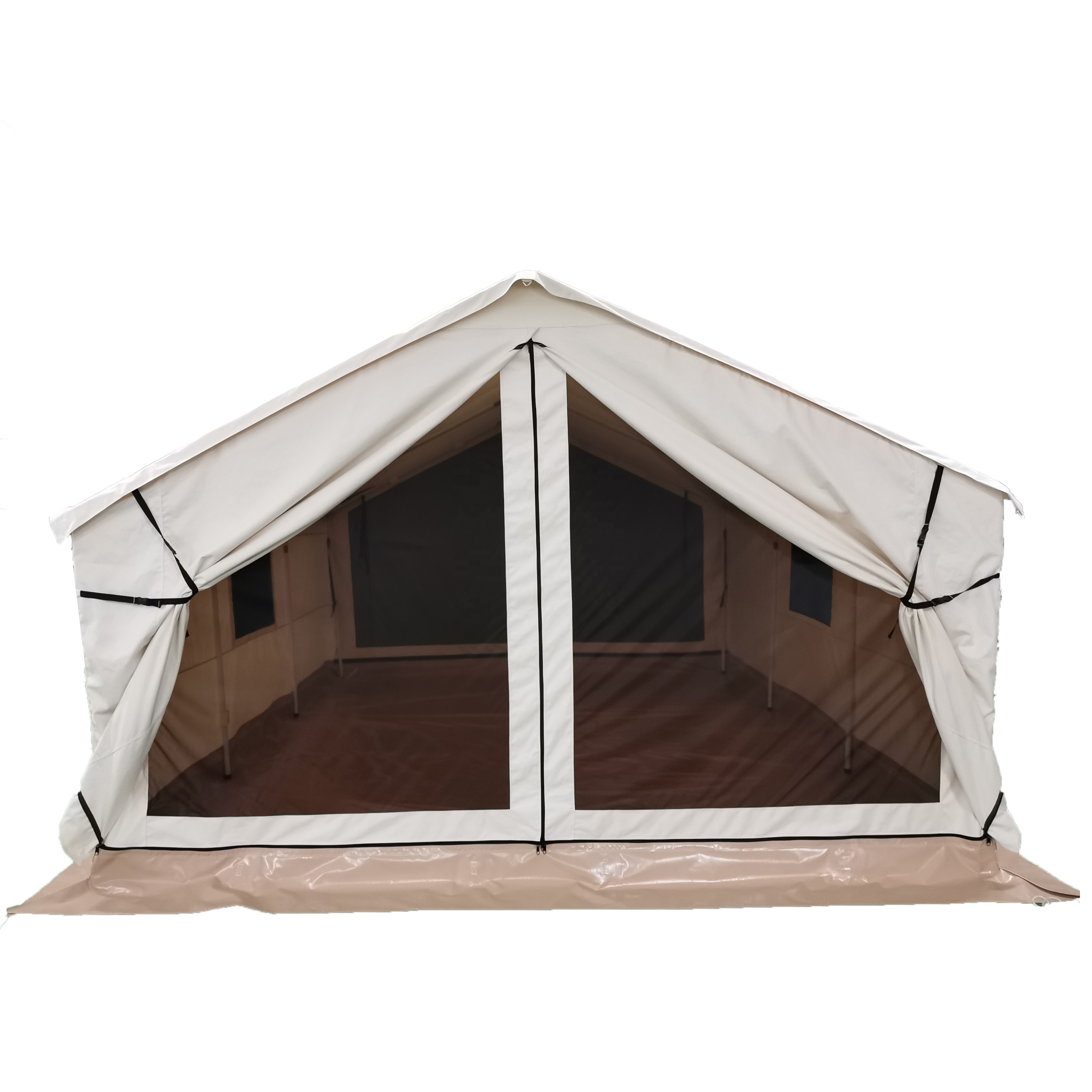 Waterproof glamping luxury safari lodge tent hotel cotton canvas wall tents camping outdoor 10 person