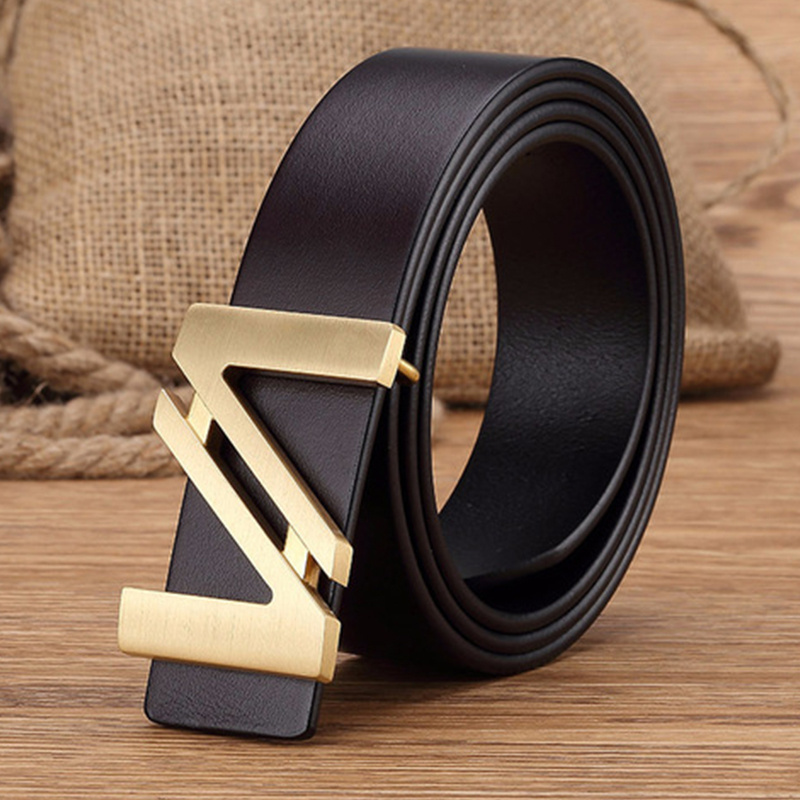 Westal High Quality Cow Genuine Leather Luxury Strap Belts for Men Classic Vintage Buckle Leather Belt For Jeans Waistband