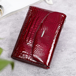 WESTAL Ladies Credit Card Holder Wallet Bifold Zipper Coin Pocket Women Purse Genuine Leather Wallet