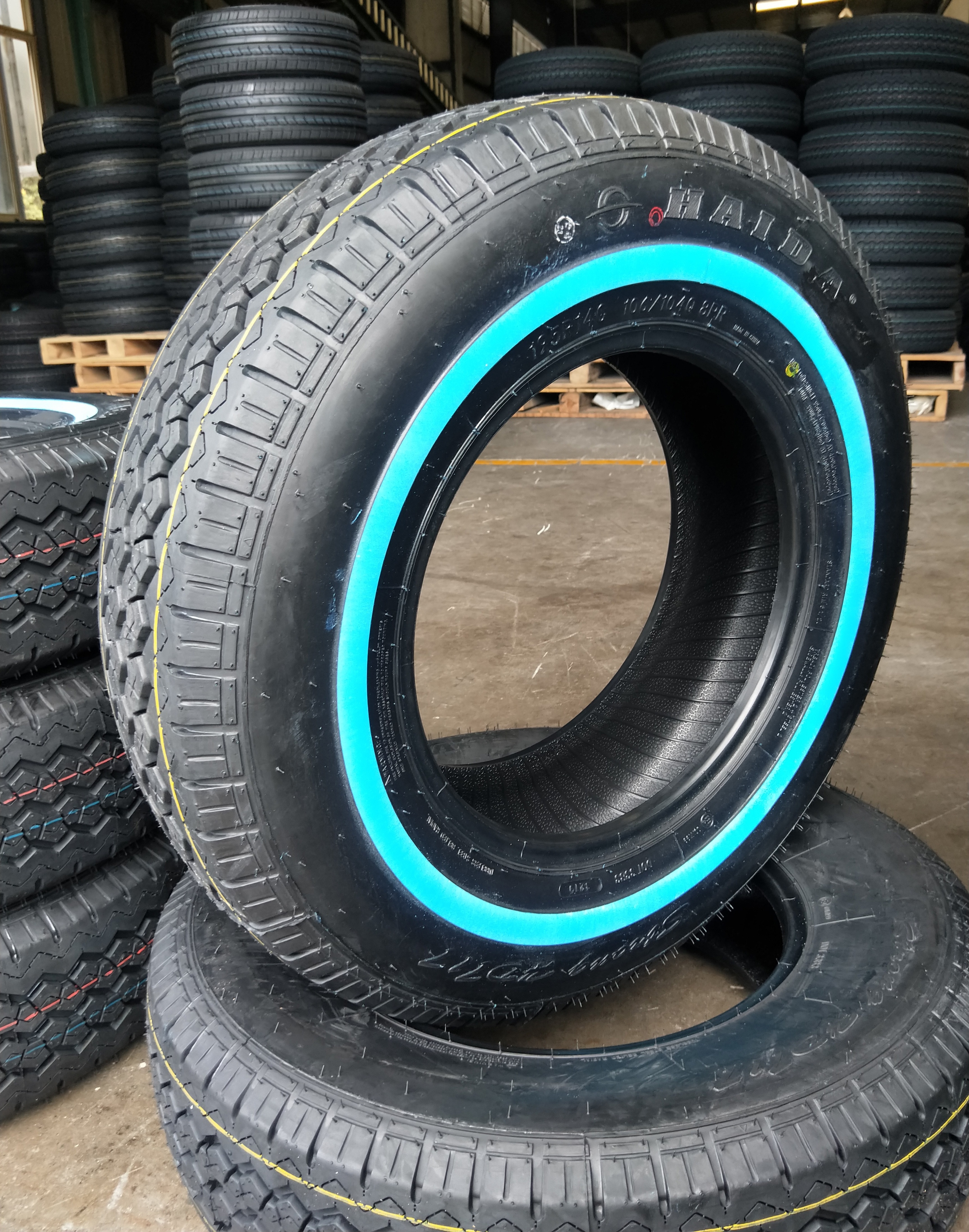 Wholesale 195R14C 195r15C White Wall tire HAIDA brand tyres with best price