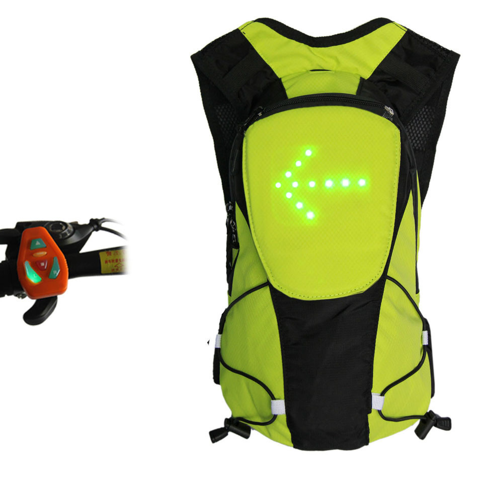 Mochila intermitente backpack with led light Mochilas con led luz mochilas para ciclistas