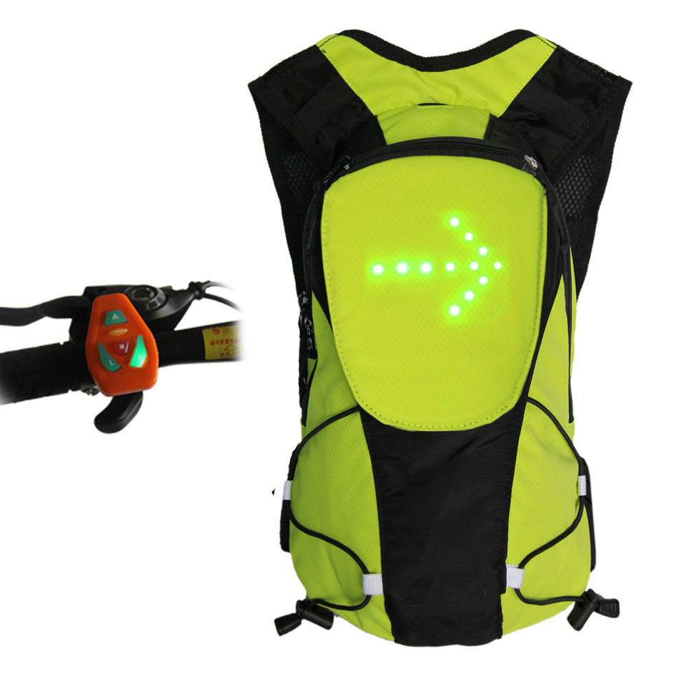 Mochila intermitente backpack with led light Mochilas con led luz mochilas para ciclistas