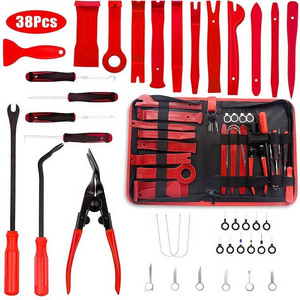 38Pcs Car Trim Removal Molding Car Tool Kit Interior Clip Set Panel Door Pry Tools for Car Auto Storage Bag kit