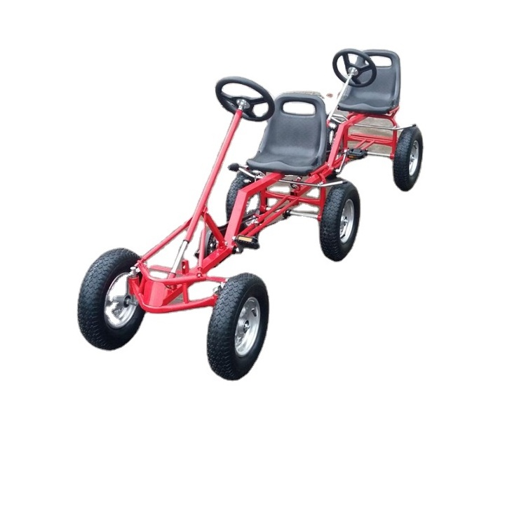 2024 NEW MSR MS072 Steel Tube strong 2 person seater 4-wheel pedal kart