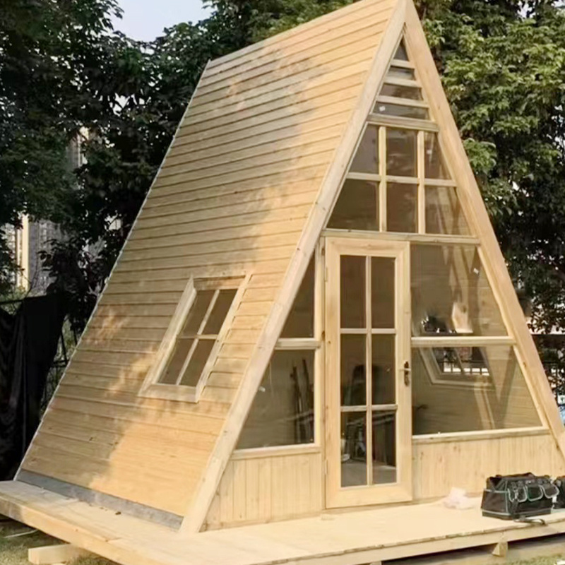 Modern Design Triangle Tiny House Prefab Wooden Tiny Houses Kit For Homestay/Resort Hotel