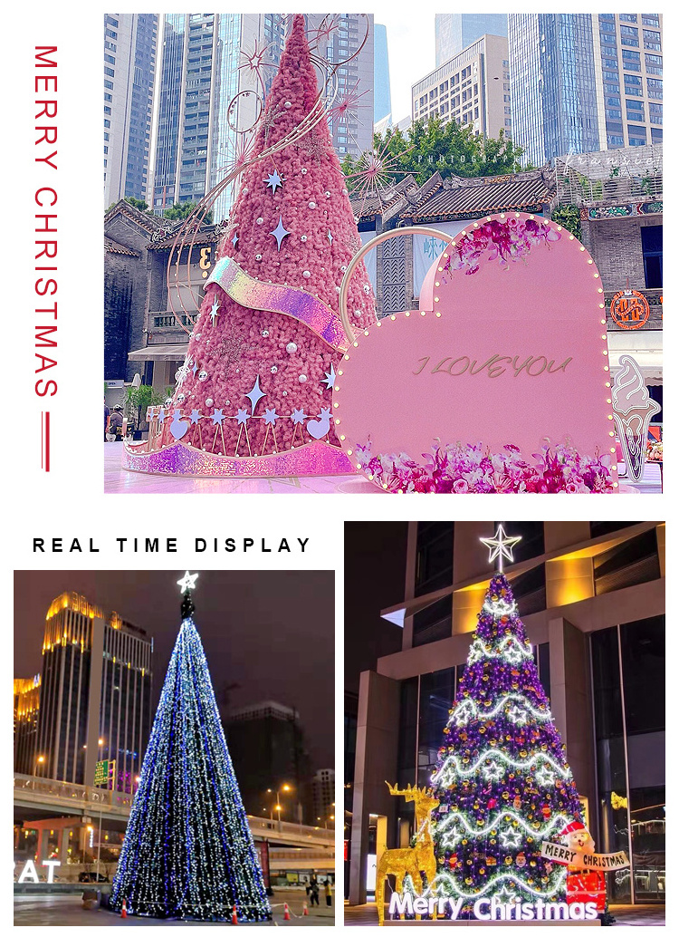 giant artifical arbol de navidad christmas tree with led light