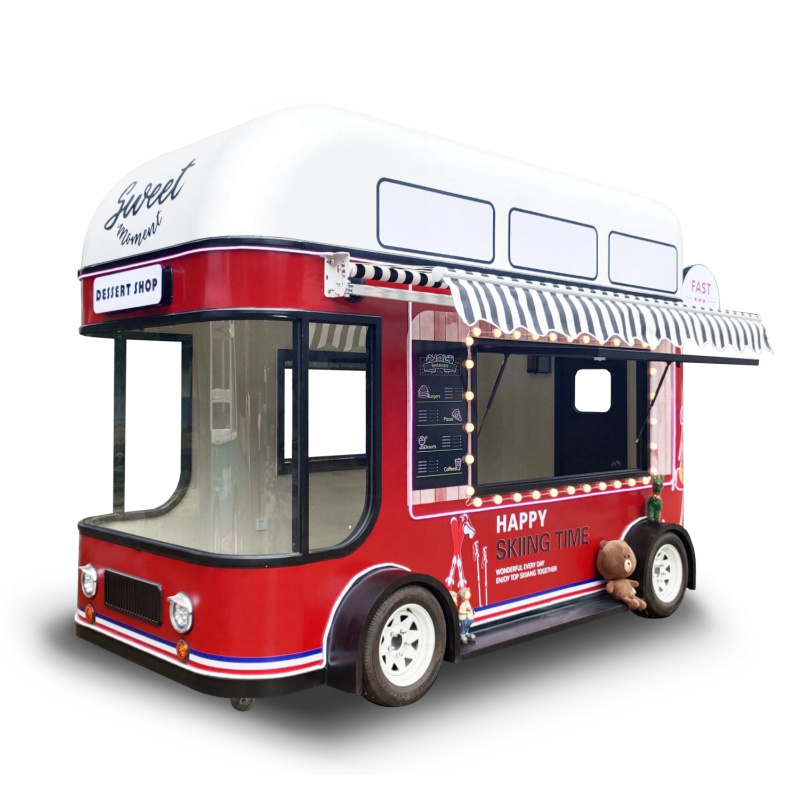 Wholesale Price Mobile Hotdog Food Trucks Mobile Ice Cream Food Truck Trailer Crepe Food Cart For Sale Frozen Car