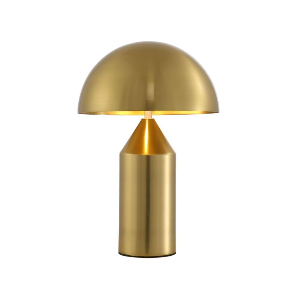 Nordic post modern mushroom brass table desk lamp creative bedroom bedside living room decorative copper led table light