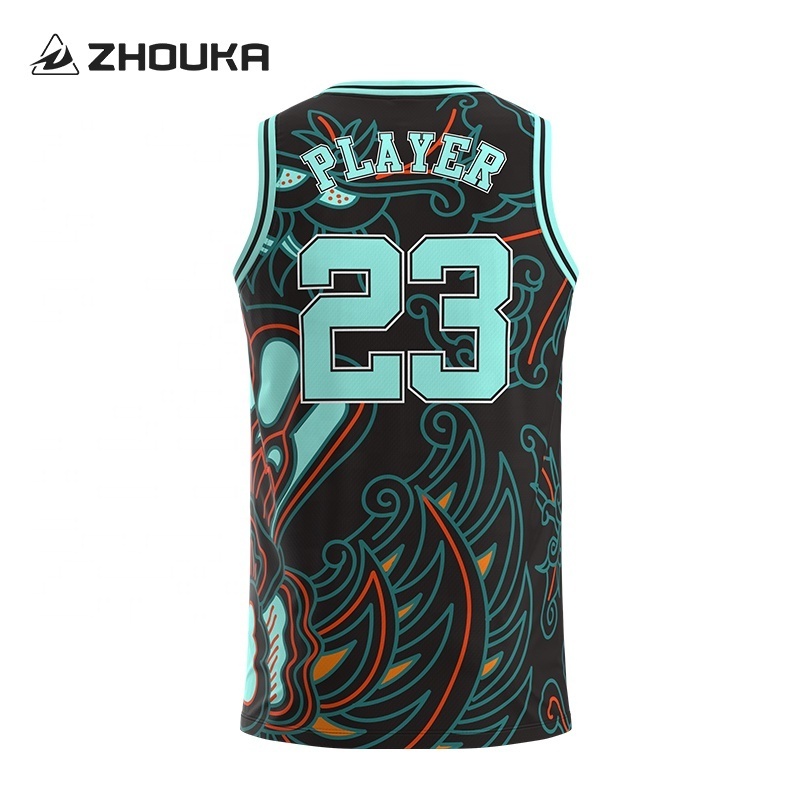 Custom Top Quality Sublimation Basketball Singlets Team Basketball Jersey Quick Drying Youth Basketball Uniforms Shirt With Logo