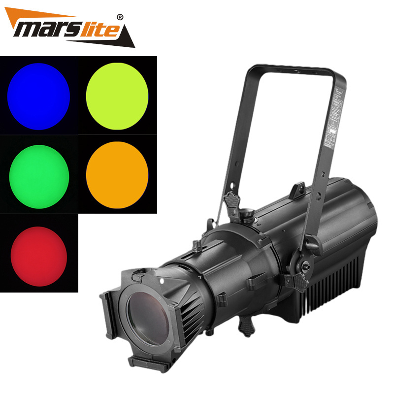 Marslie 300W Led Profile Spot Light Rgbal 5In1 Leko Led Ellipsoidal Spotlight For Tv Show Theater Stage