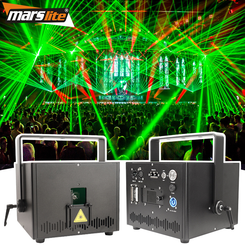 Marslite 10w RGB Laser Light Show Stage Projector Animation Laser Disco Dj Light 3d ilda Laser Lights Lazer